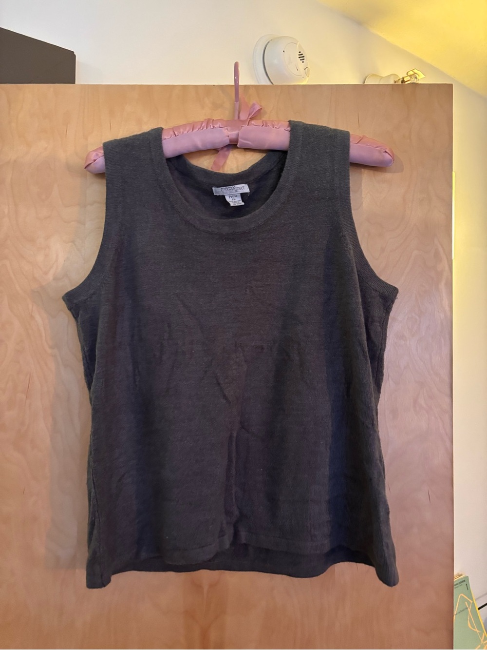Eileen Fisher Charcoal Sleeveless Knit Tank